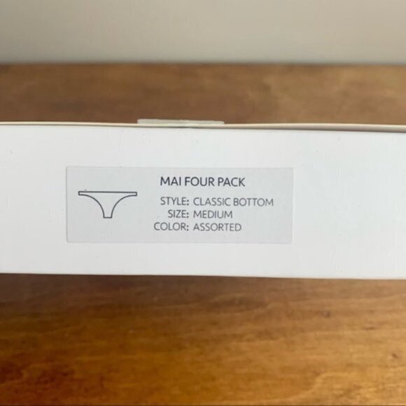 💗 4-Pack Mai NWT Classic Bottom Lingerie & Swimwear Panties - Picture 10 of 14